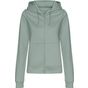 AWDis Just Hoods Women's college Zoodie dusty_green
