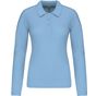 Kariban Polo piqué manches longues femme  sky_blue