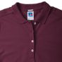 Russell Athletic Ladies' Fitted Stretch Polo burgundy