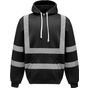 Yoko Sweatshirt capuche haute visibilité black