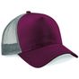 Beechfield Casquette Snapback trucker burgundy/light_grey