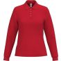 iDeal Basic Brand Polo piqué LSL femme 180 ideal_red