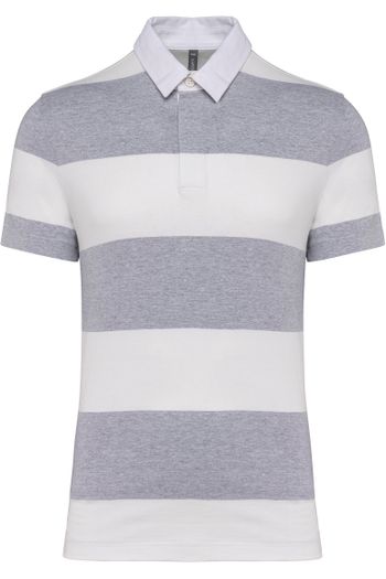 Image produit Polo rayé manches courtes unisexe