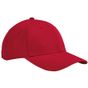 Beechfield Casquette classique 6 panneaux en coton biologique EarthAware  junior rouge classique