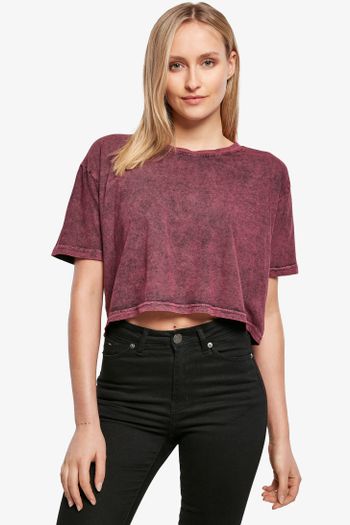 Image produit Ladies Acid Washed Cropped Tee