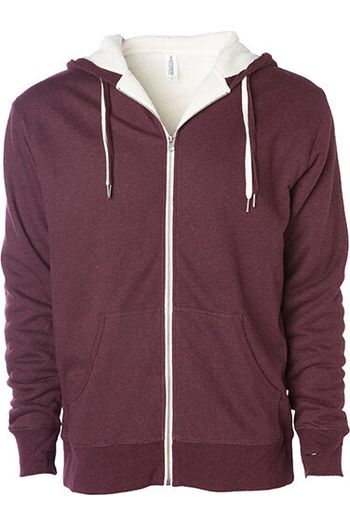 Image produit Unisex Sherpa Lined Zip Hooded Jacket