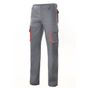 Velilla Pantalon multipoches bicolore grey/red