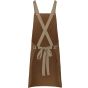 karlowsky Bib apron urban-look with cross straps and pocket cinnamon