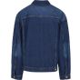 Build Your Brand Heavy Ounce Boxy Denim Jacket New mid blue washed