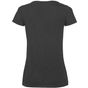 fruit of the loom Valueweight V-Neck T Lady-Fit noir