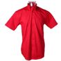 kustom kit Corporate Oxford Shirt red