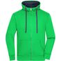 James&Nicholson Men's Lifestyle Zip-Hoody green/navy