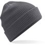 Beechfield Bonnet gaufré en coton biologique gris graphite