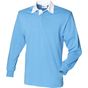 Front Row Men's L/S Classic Rugby Shirt surf_blue/white