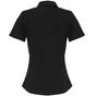 Premier Chemise poepline stretch en coton manches courtes pour femme black