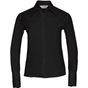 Russell Collection Ladies’ long sleeve tailored ultimate non-iron shirt black