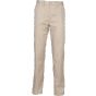 Henbury Men's 65/35 flat front chino  stone