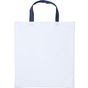 Nutshell Cabas en coton anses courtes université white/royal
