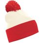 Beechfield Bonnet bicolore Snowstar® off_white/bright_red