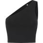 SF Clothing Women´s one shoulder top black