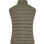 New Morning Studios Ladies light puffer vest olive