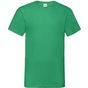 fruit of the loom Valueweight V-Neck T - vert_kelly - 3XL