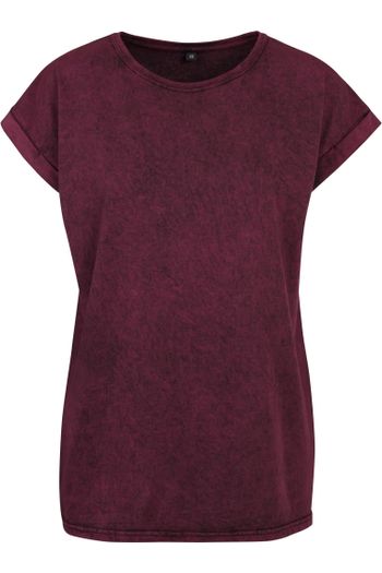 Image produit Ladies Acid Washed Extended Shoulder Tee