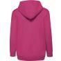 fruit of the loom Kids classic hooded sweat jacket fuchsia