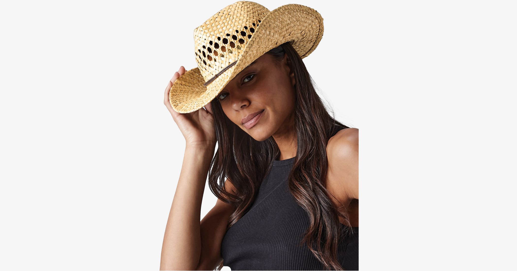 Chapeau De Cowboy En Paille Beechfield B735 - Unisexe Taille Unique, Fait Main, Style été