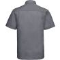 Russell Chemise en Popeline Polyester/Coton classique manches courtes homme convoy_grey