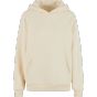 Build Your Brand Ladies Fluffy Hoody White sand