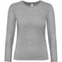 B&C Collection #E190 LSL /Women gris sport
