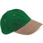 Beechfield Casquette en coton épais gratté de profil bas forest_green/taupe