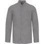Kariban Chemise col mao manches longues silver