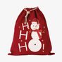 Kimood Sac coton à cordon motif bonhomme de neige