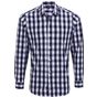 Premier Chemise manches longues à carreaux Mulligan white/navy