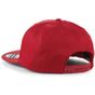 Beechfield Casquette snapback rappeur à 5 panneaux rouge classique