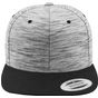 flexfit Stripes Melange Crown Snapback black/grey