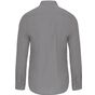 Kariban Chemise col mao manches longues silver