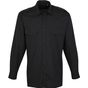 Premier Chemise pilote à manches longues pour homme black