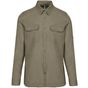 Kariban Chemise safari manches longues homme light_khaki