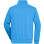 James&Nicholson Workwear Half Zip Sweat aqua