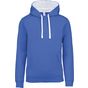 Kariban sweat-shirt capuche contrastée femme light_royal_blue/white