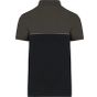WK Designed To Work Polo bicolore écoresponsable manches courtes unisexe black/dark_grey