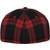 flexfit Tartan Plaid Cap black/red