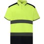 yoko  Polo bicolore haute visibilité hi_vis_yellow/navy