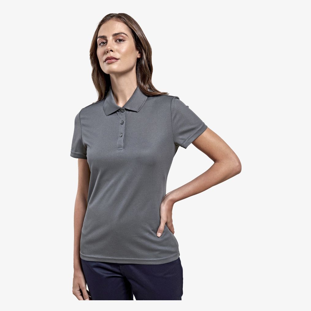 Polo à teinture par filature pour femme Premier