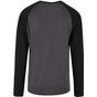 Build Your Brand Basic Contrast Raglan Longsleeve charcoal/black