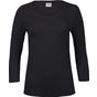 Tee Jays Ladies 3/4 Sleeve Stretch Tee black