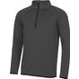 AWDis Just Cool Cool ½ zip sweatshirt charcoal/jet_black